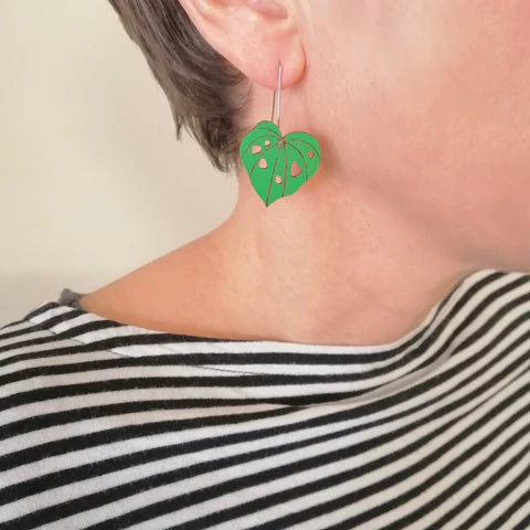 Kawakawa Earrings modelled