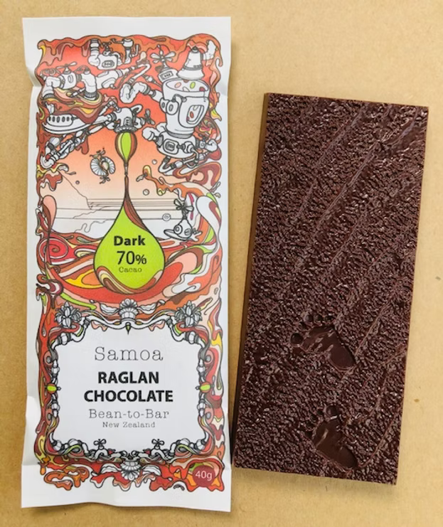 Raglan Chocolate - DARK, South Pacific 40G