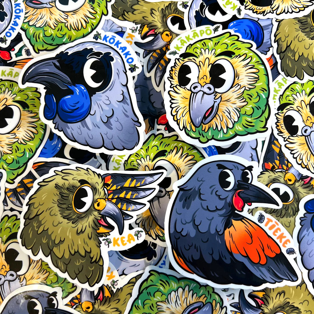 Stickers - Pepper Raccoon, Aotearoa Sillies - Series 2