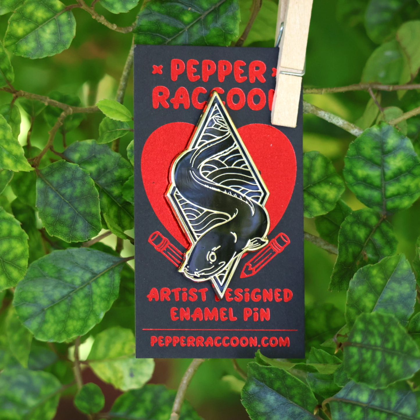 Pepper Raccoon - Pin, Tuna Nocturnal Natives Eel