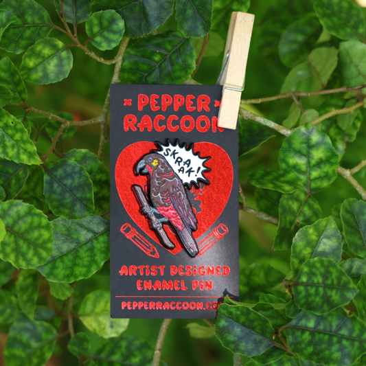 Pepper Raccoon - Pin, Skraak Kaka