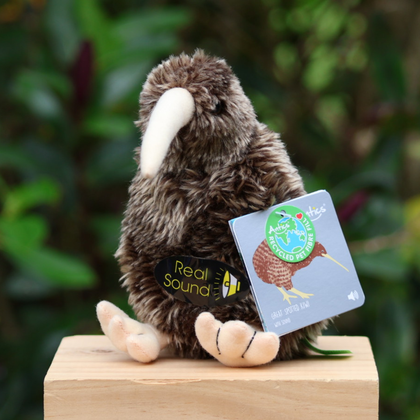 Soft Toy with Sound Great Spotted Kiwi - 15cm