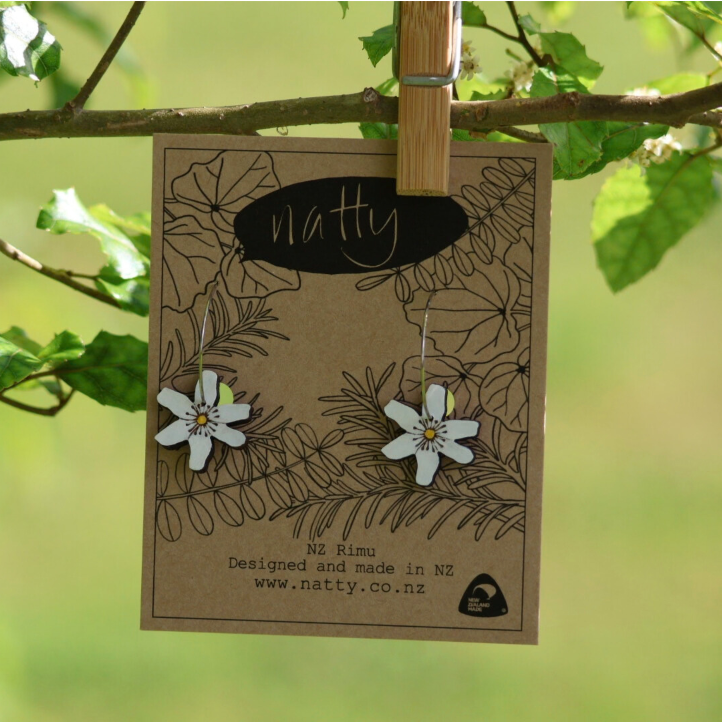 Natty - Earrings, Clematis Hanging