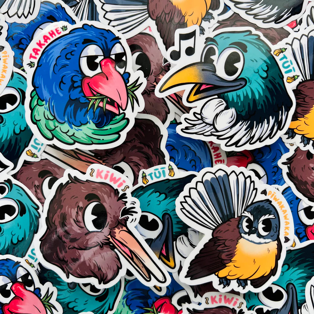 Stickers - Pepper Raccoon, Aotearoa Sillies - Series 1