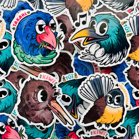 Stickers - Pepper Raccoon, Aotearoa Sillies - Series 1